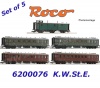 6200076 Roco Set 5 rychlíkových vozů K.W.St.E.