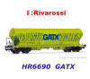 HR6690 Rivarossi 4-nápravový samovýsypný vůz na cereálie