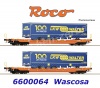 6600064 Roco Dvojitý kapsový vůz řady Sdgnss/T5, Wascosase 2 trailer LKW Walter