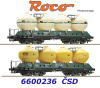 6600236 Roco Set 2 silo vagonů řady Uacs 451.1, ČSD